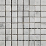 5/8 X 5/8 Carrara White Marble Polished Mosaic Tile - American Tile Depot - Commercial and Residential (Interior & Exterior), Indoor, Outdoor, Shower, Backsplash, Bathroom, Kitchen, Deck & Patio, Decorative, Floor, Wall, Ceiling, Powder Room - 2