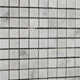 5/8 X 5/8 Carrara White Marble Honed Mosaic Tile