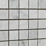 1 X 1 Carrara White Marble Polished Mosaic Tile