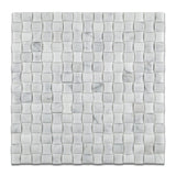Carrara White Marble Honed 3D Small Bread Mosaic Tile