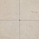 4 X 4 Crema Marfil Marble Tumbled Field Tile