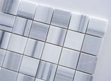 2 X 2 Mink Marmara Equator Marble Polished Mosaic Tile - American Tile Depot - Shower, Backsplash, Bathroom, Kitchen, Deck & Patio, Decorative, Floor, Wall, Ceiling, Powder Room, Indoor, Outdoor, Commercial, Residential, Interior, Exterior