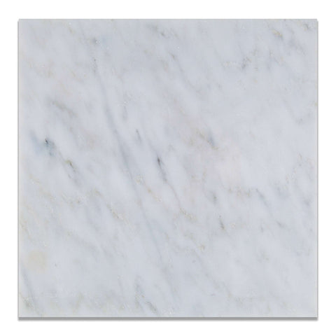 12 X 12 Oriental White / Asian Statuary Marble Honed Field Tile - American Tile Depot - Shower, Backsplash, Bathroom, Kitchen, Deck & Patio, Decorative, Floor, Wall, Ceiling, Powder Room, Indoor, Outdoor, Commercial, Residential, Interior, Exterior