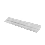 Oriental White / Asian Statuary Marble Polished F-8 Chair Rail Molding Trim