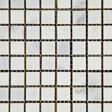 5/8 X 5/8 Oriental White / Asian Statuary Marble Polished Mosaic Tile - American Tile Depot - Commercial and Residential (Interior & Exterior), Indoor, Outdoor, Shower, Backsplash, Bathroom, Kitchen, Deck & Patio, Decorative, Floor, Wall, Ceiling, Powder Room - 2