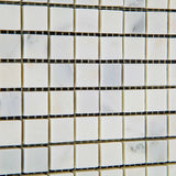 5/8 X 5/8 Oriental White / Asian Statuary Marble Polished Mosaic Tile - American Tile Depot - Commercial and Residential (Interior & Exterior), Indoor, Outdoor, Shower, Backsplash, Bathroom, Kitchen, Deck & Patio, Decorative, Floor, Wall, Ceiling, Powder Room - 3