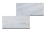 6 X 12 Oriental White / Asian Statuary Marble Polished Subway Brick Field Tile - American Tile Depot - Commercial and Residential (Interior & Exterior), Indoor, Outdoor, Shower, Backsplash, Bathroom, Kitchen, Deck & Patio, Decorative, Floor, Wall, Ceiling, Powder Room - 3