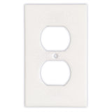 Thassos White Marble Single Duplex Switch Wall Plate / Switch Plate-Honed