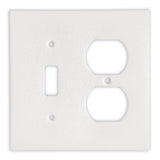 Thassos White Marble Toggle Duplex Switch Wall Plate / Switch Plate-Polished