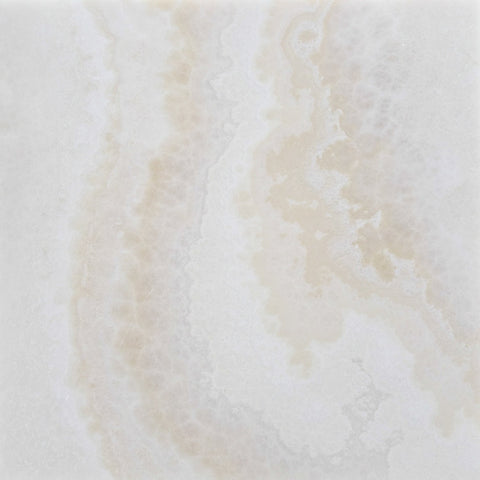 12 X 12 Premium White Onyx CROSS-CUT Polished Field Tile - American Tile Depot - Shower, Backsplash, Bathroom, Kitchen, Deck & Patio, Decorative, Floor, Wall, Ceiling, Powder Room, Indoor, Outdoor, Commercial, Residential, Interior, Exterior