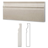Crema Marfil Marble Honed Baseboard Trim Molding - American Tile Depot - Commercial and Residential (Interior & Exterior), Indoor, Outdoor, Shower, Backsplash, Bathroom, Kitchen, Deck & Patio, Decorative, Floor, Wall, Ceiling, Powder Room - 1