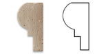 Ivory Travertine Honed OG-1 Chair Rail Molding Trim - American Tile Depot - Commercial and Residential (Interior & Exterior), Indoor, Outdoor, Shower, Backsplash, Bathroom, Kitchen, Deck & Patio, Decorative, Floor, Wall, Ceiling, Powder Room - 4