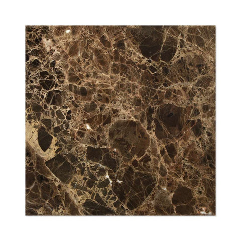 12 X 12 Emperador Dark Marble Polished Field Tile - American Tile Depot - Shower, Backsplash, Bathroom, Kitchen, Deck & Patio, Decorative, Floor, Wall, Ceiling, Powder Room, Indoor, Outdoor, Commercial, Residential, Interior, Exterior