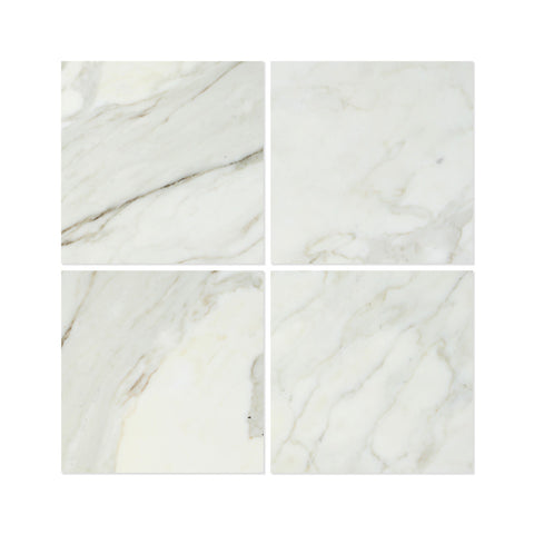 18 X 18 Calacatta Gold Marble Polished Field Tile - American Tile Depot - Shower, Backsplash, Bathroom, Kitchen, Deck & Patio, Decorative, Floor, Wall, Ceiling, Powder Room, Indoor, Outdoor, Commercial, Residential, Interior, Exterior