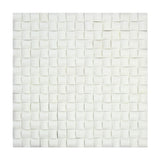 Thassos White Marble 3D Small Bread Mosaic Tile Honed - American Tile Depot