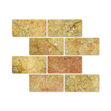 3 X 6 Scabos Travertine Tumbled Subway Brick Field Tile