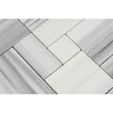 Mink Marmara Equator Marble 4-Pieced OPUS Mini-Pattern Mosaic Tile Polished - American Tile Depot