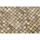 5/8 X 5/8 Philadelphia Travertine Tumbled Mosaic Tile - American Tile Depot