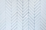 Thassos White Marble Polished 1.5" x 6" Chevron Mosaic Tile